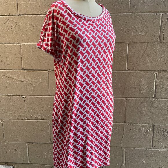 Knit Silk Diane Von Furstenberg T-shirt Dress - Picture 1 of 11
